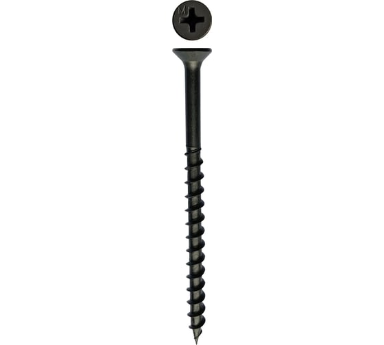 Саморез черный ГКД по дереву Daxmer 4,2x75 250 шт., короб 00000311439