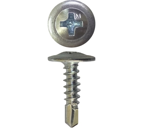 Саморез Daxmer ПШС 4,2x16 с прессшайбой сверло 12000 цинк, короб 00000305799 1