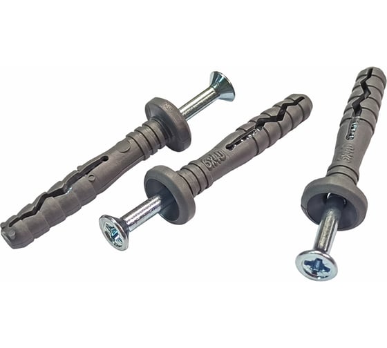 Дюбель-гвоздь Daxmer 6x40 гриб, полипропилен, 2000 шт. 00000312606