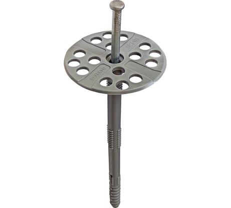 Дюбель гриб Daxmer для теплоизоляции с металлическим гвоздем IZМ 10x180, 300 шт 00000327481