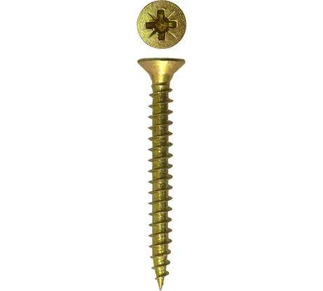 Универсальный саморез Rizzel Pz 3,0x40 желтый цинк 12000 шт 00-00464010