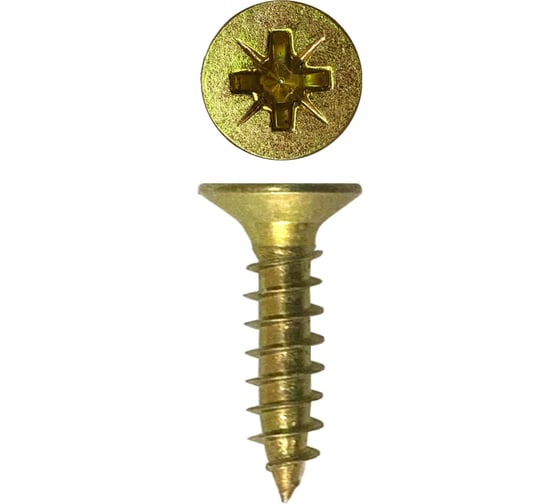 Саморез Rizzel универсальный Pz 4,0x16 желтый цинк 20000 шт 00000304836 1