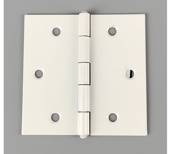 Прямая петля VORMANN 70x70x1,4 мм, оцинкованная, цвет белый, латунный штифт 00503 070 W