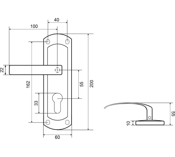 Ручки на планке Palladium 460-25 AB L СТ-00000515