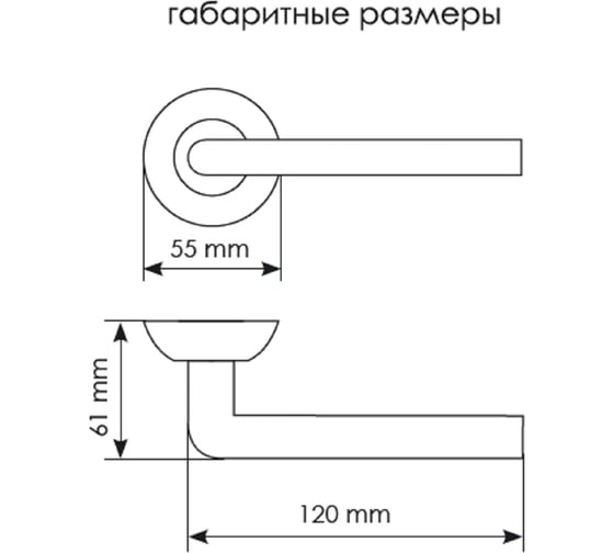 Дверная ручка MORELLI DIY MH-03 SN/CP Колонна, белый никель/хром 9010537