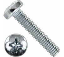 Винт BEFAST DIN 7985, ГОСТ 17473-80, полусфера, полная резьба, покрытие цинк, 8x40 7985F08040150S