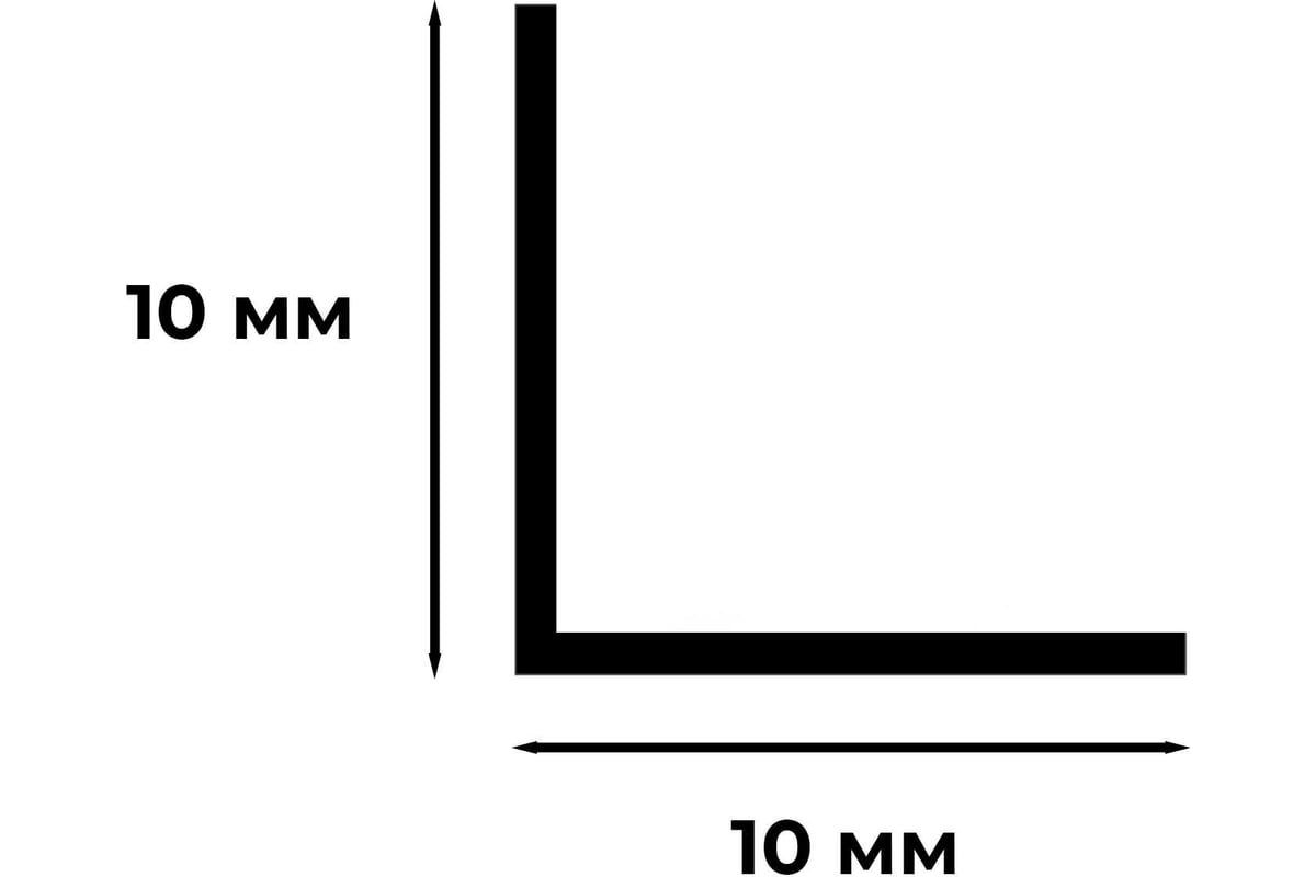 Белый ПВХ уголок AGIS 10x10 мм, 2.7 м 30.01.10.10.270 - выгодная цена,  отзывы, характеристики, фото - купить в Москве и РФ