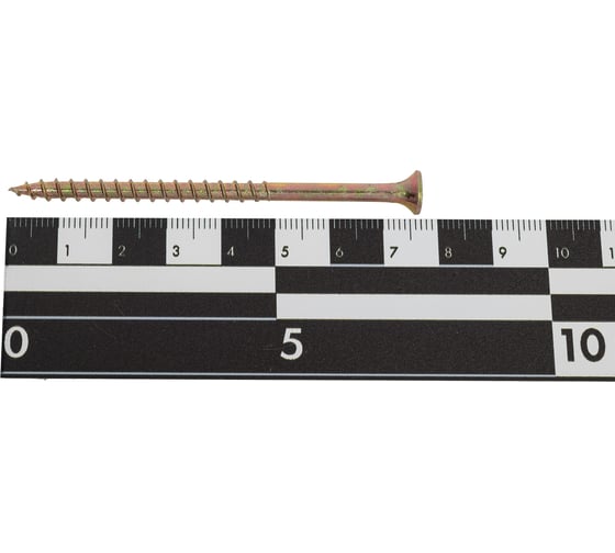 Саморез для крепления ГКЛ к дереву BEFAST желтый цинк 4,2x76, 1 кг CY0420761S
