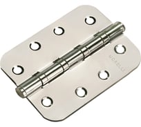 Стальная скругленная универсальная петля MORELLI MS-C 100x70x2 5-4BB SN белый никель 9010106