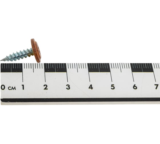 Саморез с прессшайбой Daxmer ПШ 4,2x16, острый, 500 шт., орех 00000346356