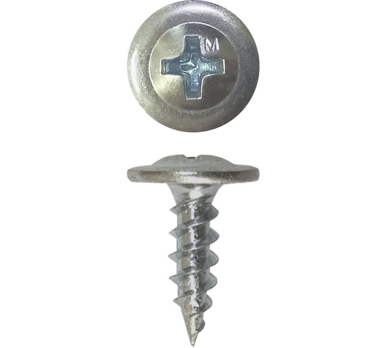 Саморез с прессшайбой Daxmer пш 4,2x13 цинк, 15 кг, усиленный, острый 381583