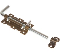 Дверная Г-образная задвижка STARFIX 110 мм бронза SMP-56867-1