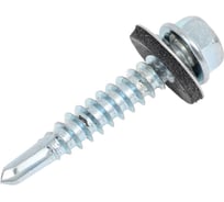 Кровельный саморез КВАДРА 5.5x32, цинк, сверло PT.3, шайба EPDM, 100 шт. 550321050100