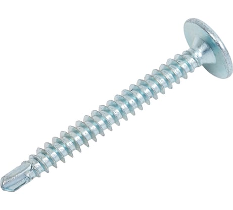 Саморез КВАДРА пресс-шайба, со сверлом, 4.2x38, цинк, 10 шт. 420384081210