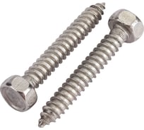 Саморез с шестигранной головой КРЕП-КОМП DIN 7976, неравейка А2, 6,3х38, 200 шт. шшн6338