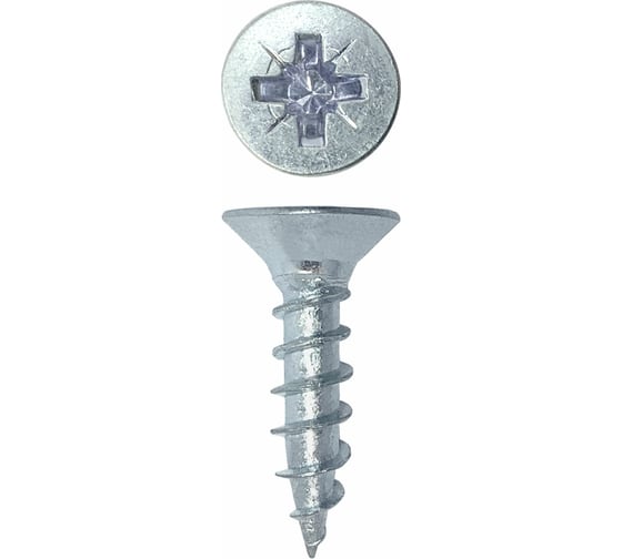 Саморез Rizzel универсальный Pz 4,0x16 белый цинк 20000 шт 00000428730 1