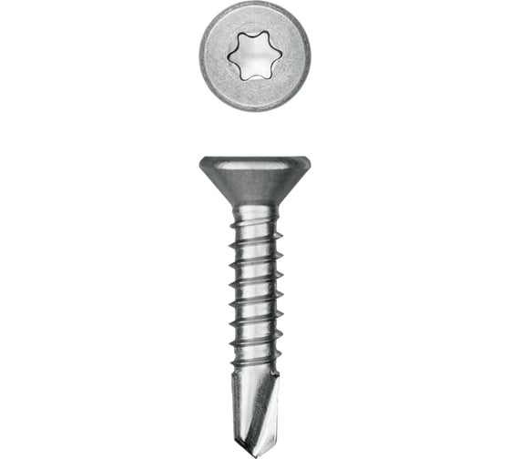 Нержавеющие саморезы KRAFTOOL DS-C с потайной головкой, 19x3.9 мм, 750 шт. 300932-39-019 1