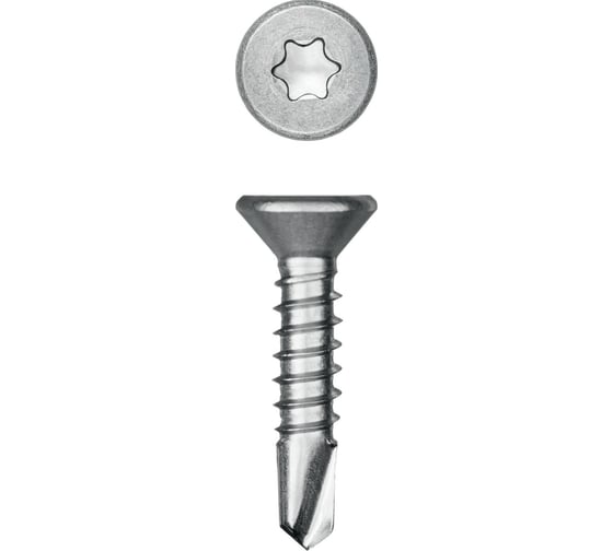 Нержавеющие саморезы KRAFTOOL DS-C с потайной головкой, 16x4.2 мм, 500 шт. 300932-42-016