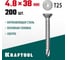 Нержавеющие саморезы KRAFTOOL DS-C с потайной головкой, 38x4.8 мм, 200 шт. 300932-48-038 2
