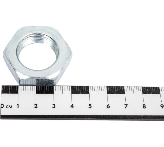 Гайка ЦКИ DIN 439B, низкая, М24x1.5, 4, Ц, SW36, 5 шт. 46532