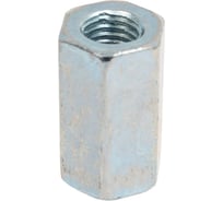 Шестигранная удлиненная гайка DN.ru стальная, оцинкованная, М10x30 (0,040 кг/шт), DIN 6334 D270-00238