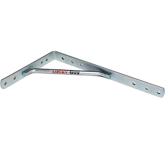 Узкий кронштейн с упором Lucky Guy 150x250x20x4,0 мм, цинк 650 03 Т8 150250 0