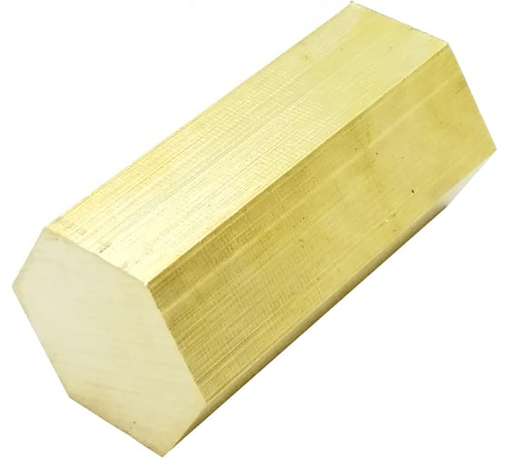 Латунный пруток HG ЛС59-1, шестигранный, S24, длина 50 мм 4960578