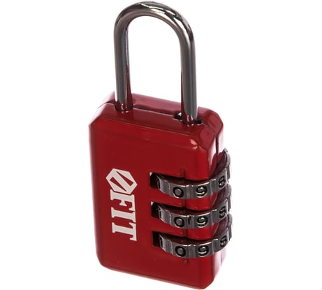 Навесной кодовый замок, 3 диска FIT DIY 67184