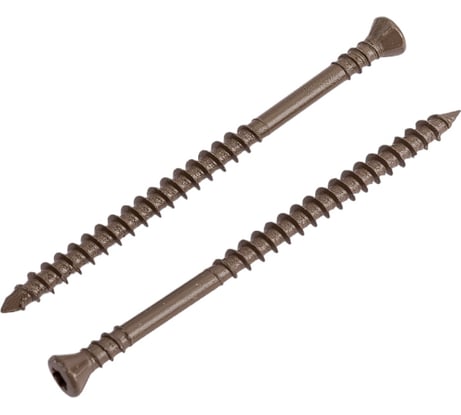 Отделочный саморез 4.0х70 Ruspert 1000 потайной T15, цвет коричневый, 200 шт. Гвозdeck 20994070ECTXWG3