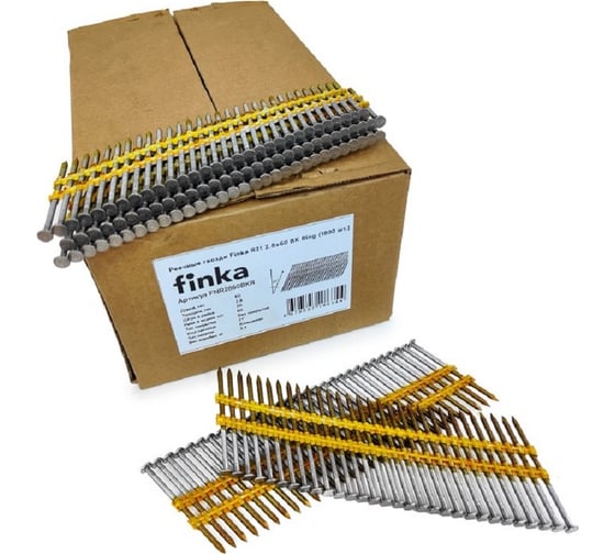 Реечные гвозди Finka R21 2.8x60 BK Ring, 1800 шт. FNR2860BKR