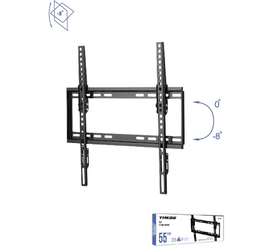 Наклонный кронштейн TRESS черный 32"-55" WM 2044T