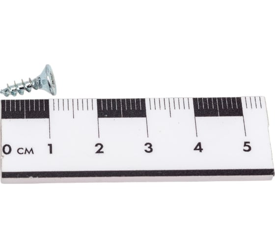 Саморез КРЕП-КОМП белый цинк, POZY, 3,5x12, 500 шт. бд3512мф