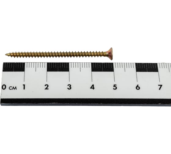 Саморез КРЕП-КОМП желтый цинк, POZY, 3x50, 80 шт. жд350мф