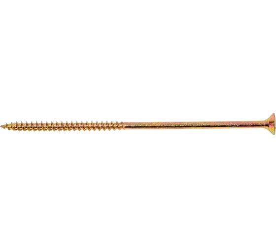 Саморез КРЕП-КОМП желтый цинк, POZY, 5x120, 10 шт. жд5120мф 1