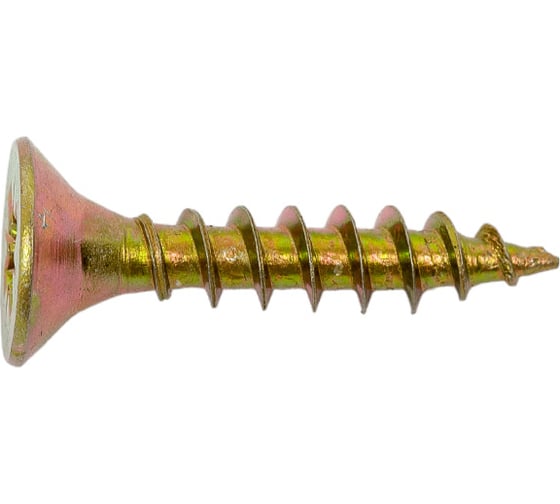 Саморез КРЕП-КОМП желтый цинк, POZY, 6x30, 40 шт. жд630мф