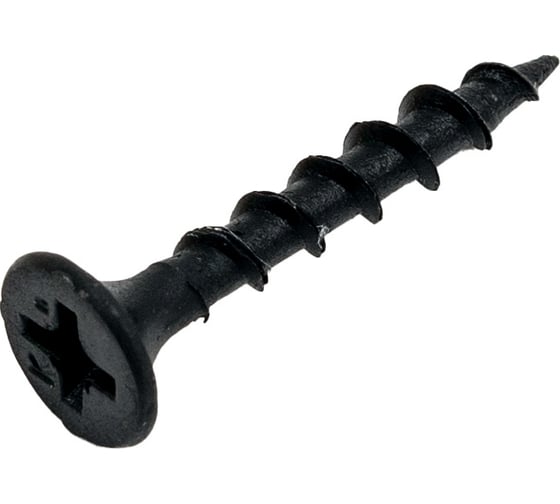 Усиленный саморез по дереву КРЕП-КОМП черный, 3,5x25 KENNER, 1,5 кг чд25тф