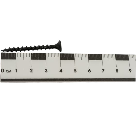Усиленный саморез по дереву КРЕП-КОМП черный, 3,5x41 KENNER, 1 кг чд41тф