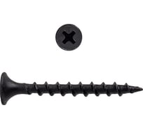 Усиленный саморез по дереву КРЕП-КОМП черный, 3,5x45, 15 кг чд45т