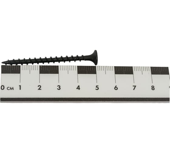 Усиленный саморез по дереву КРЕП-КОМП черный, 3,5x51 KENNER, 1 кг чд51тф