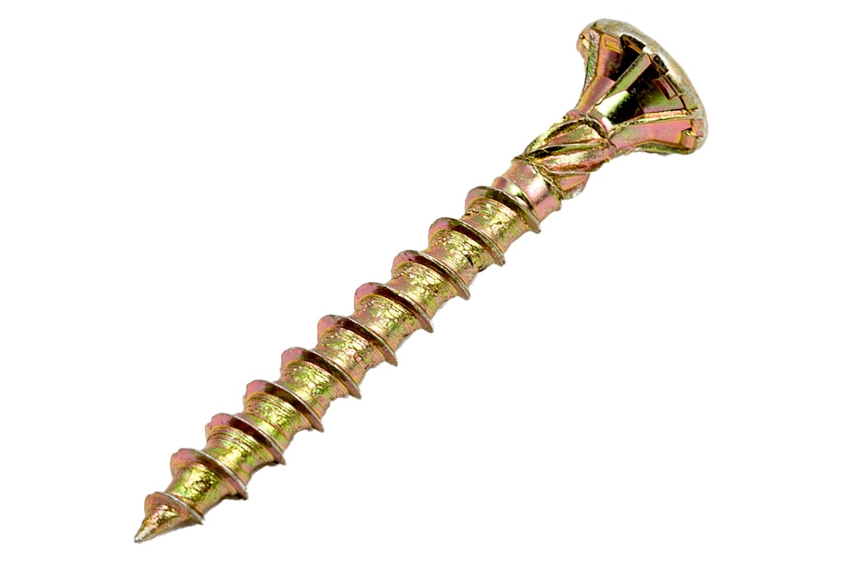 Саморезы по дереву КРЕП-КОМП ПРОФИ желтые, потайные, 3.5x30 мм, 50 шт ...