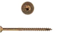 Саморезы по дереву КРЕП-КОМП ПРОФИ желтые, потайные, 6.0x80 мм, 20 шт. 06080Fhмф