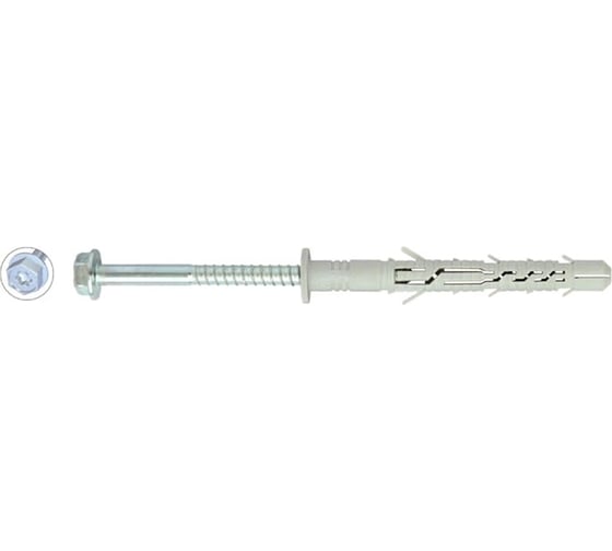 Фасадный дюбель КРЕП-КОМП Wkret-met KPR FAST 14x140 под ключ, 20 шт. кпр14140кп