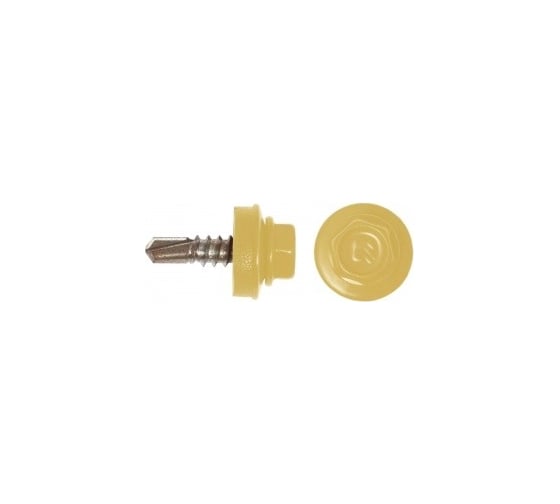 Кровельный саморез КРЕП-КОМП 4,8x19 RAL1018, желтый, Kn KENNER, 4500 шт. ск48191018