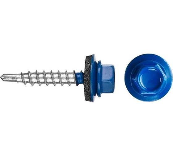 Кровельный саморез КРЕП-КОМП 4,8x19 RAL5010, синий, Kn KENNER, 4500 шт. ск48195010 1