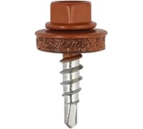 Кровельный саморез КРЕП-КОМП 4,8x70 RAL8004, коричневый, 1500 шт. ск708004