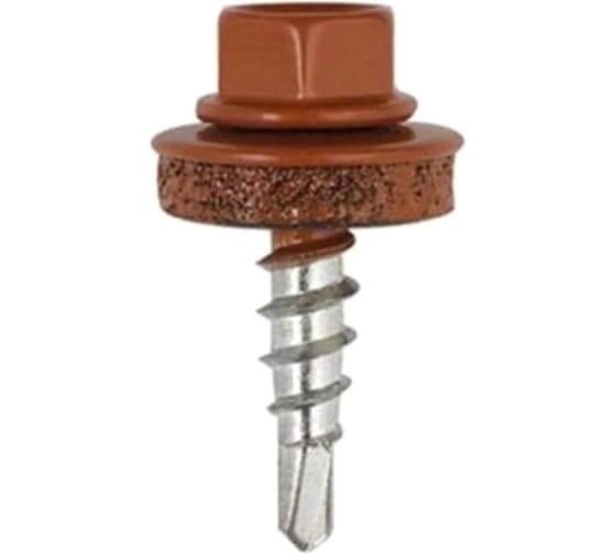 Кровельный саморез КРЕП-КОМП 4,8x70 RAL8004, коричневый, 1500 шт. ск708004 1