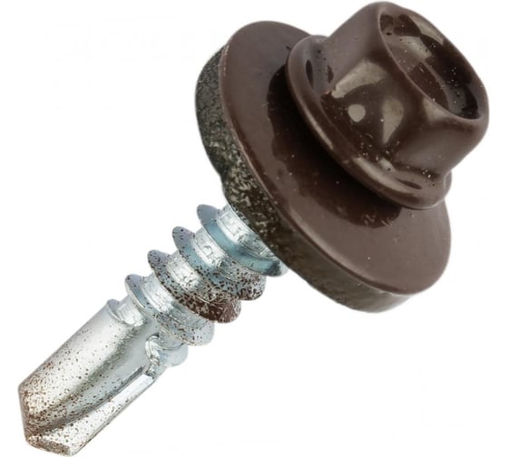 Кровельный саморез КРЕП-КОМП 5,5x19 RAL8017, тёмно-коричневый К, 250 шт., насадка 8/9 ск55198017кф-У 1