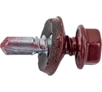 Кровельный саморез КРЕП-КОМП 5,5x19 RAL3005, красное вино К, 250 шт., насадка 8/9 ск55193005кф-У