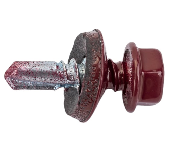 Кровельный саморез КРЕП-КОМП 5,5x19 RAL3005, красное вино К, 250 шт., насадка 8/9 ск55193005кф-У 1