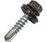 Кровельный саморез КРЕП-КОМП 5,5x25 RAL8019, серо-коричневый К, 250 шт., насадка 8/9 ск55258019кф-У 1